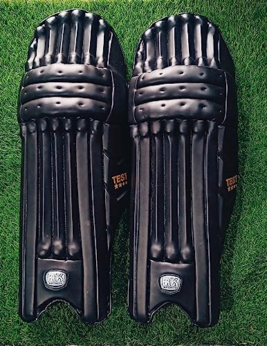 Image of Batting Leg Gaurd Test Black PU - 25 inch Inch Youth Size