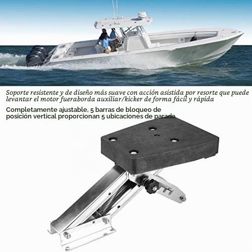 Soporte para Motor de Barco Acero Inoxidable 304 25HP 110 Lbs para Motor Fueraborda de 2 Tiempos Soporte para Motor de Barco Montaje Fueraborda para Fábrica