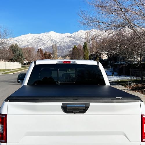 Image of OEDRO Soft Quad-Fold Tonneau Cover for 2019-2026 Chevy Silverado 1500 5.8ft