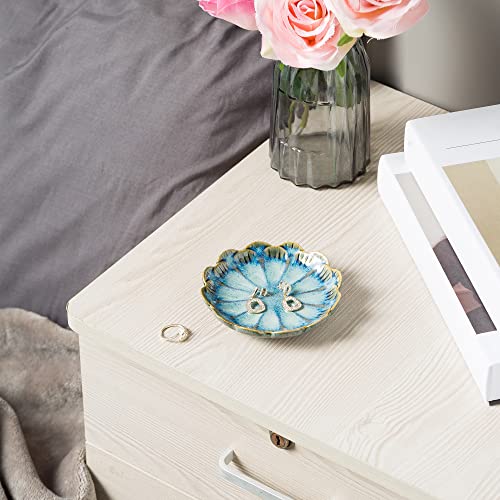 Image of BEUNAIZER Jewelry Dish Tray, Ring Dish, Ceramic Trinket Tray, Key Bowl