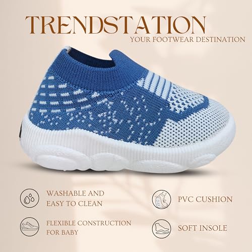 Image of Kids Knitted Slip-on Musical Shoes, Attractive Colors, Breathable Mesh Upper Welcro, Comfortable Stylish.