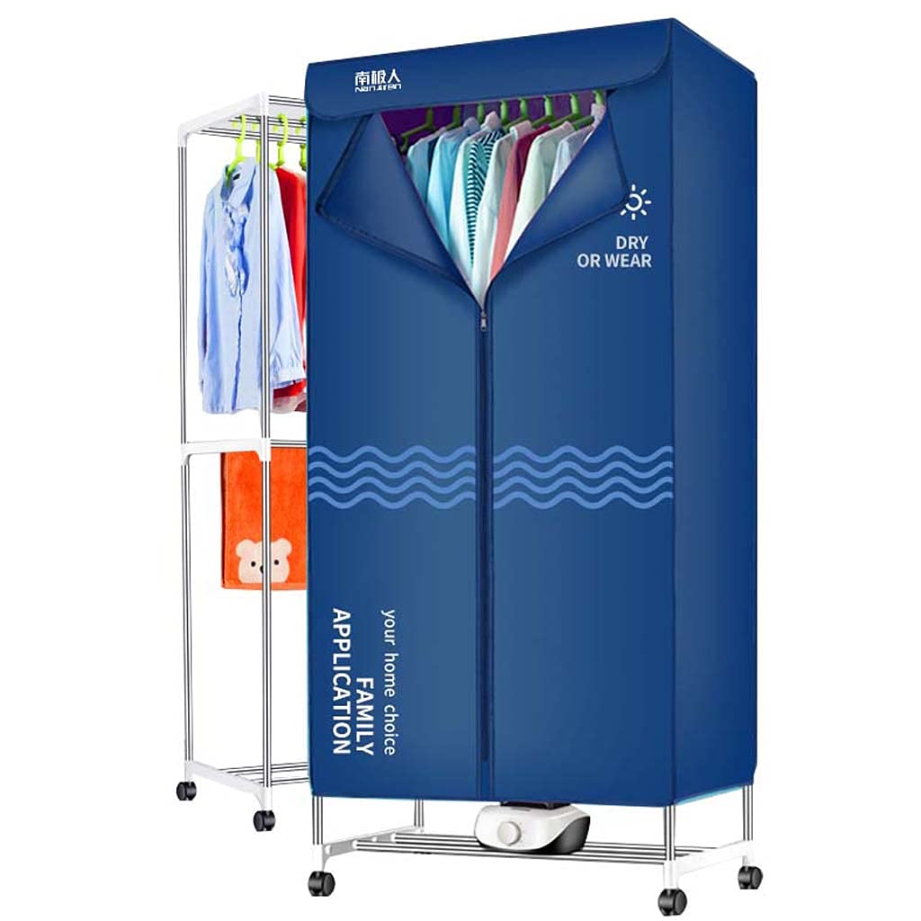 TJH 1000w de Secado rápido no daña la Ropa, Resistencia a Altas temperaturas, Antibacteriano, Estable y Duradero, secador de Ropa de Gran Capacidad Plegable y sin instalación