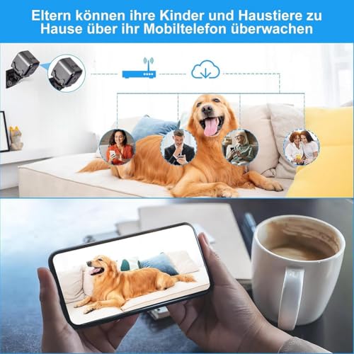 Cámara de vigilancia tipo minicámara de seguridad WiFi 1080P con alarma para casa 7