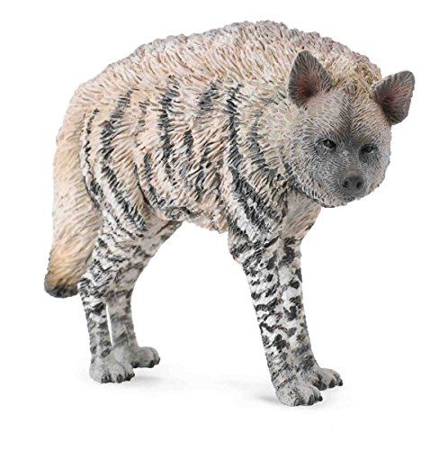 CollectA Wildlife Striped Hyena Toy Figure - Authentic Hand Painted Model