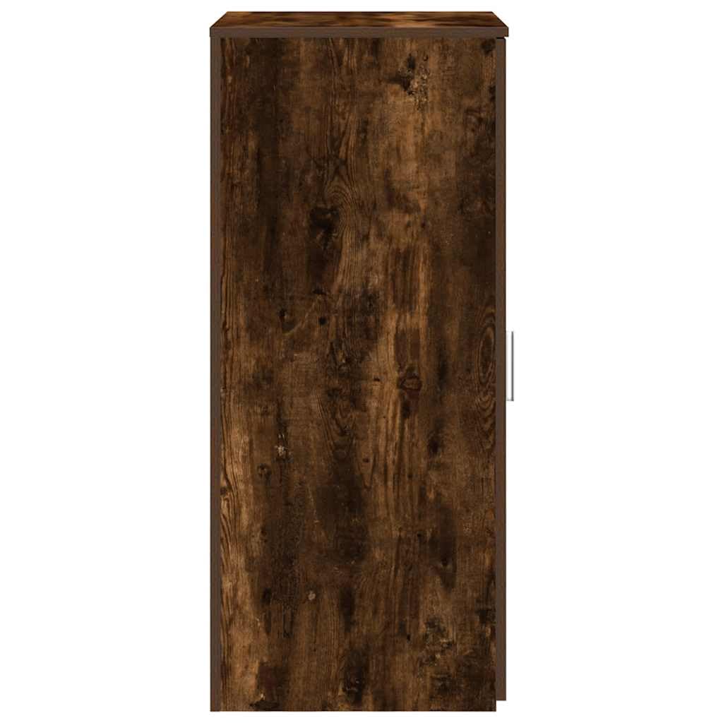 vidaXL Lagerschrank Räuchereiche 50x45x103,5 cm Holzwerkstoff, Schrank, Aktenschrank, Aufbewahrungsschrank, Büroschrank, Schrank für Schreibtisch