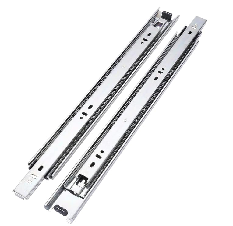 Image of Quba Drawer Channel | Regular Close Ball Bearing Telescopic Channel for Drawers (8 inch)