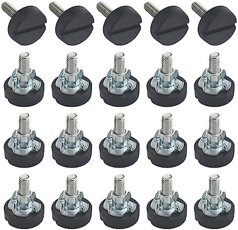 TOVOT 32PCS M6 Furniture Leveling Feet - Adjustable Table Leg Levelers