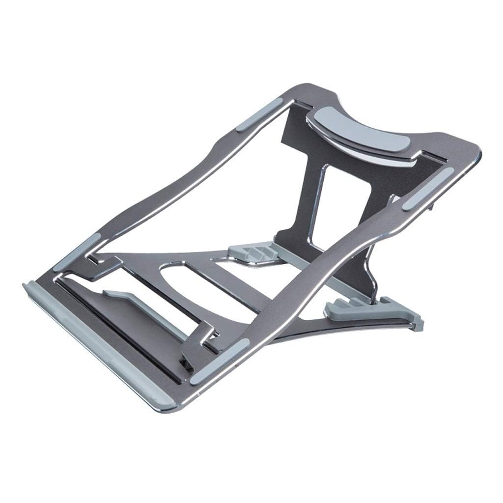 Base Ordenador portatil Ventilador Laptop Base portatil Portátil para Juegos, refrigeración, aleación de Aluminio, Soporte Ajustable, portátil Plegable