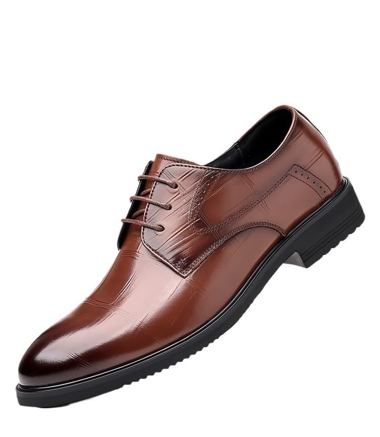 Dress Oxford Formal Shoes for Men Men's Patent Leather Tuxedo Dress Shoes Classic Lace-up Formal Business Wedding Shoes Shoes Slip Resistant Anti-Slip Non Slip Rubber Sole Wedding