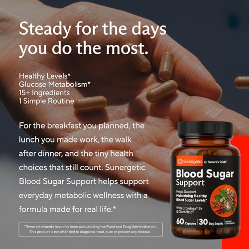 Image of Premium Blood Sugar Support Supplement-Supports Healthy Blood Sugar Levels Already Within Normal Range - Includes Bitter Melon Extract, Vanadium, Chromium, Cinnamon, & Alpha Lipoic Acid-60 Capsules