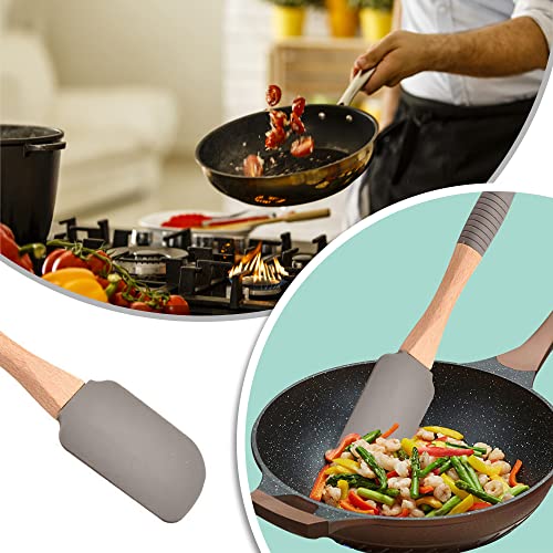 1 Set Silicone Spatula Brush Set Detachable Basting Pastry Brush Heat Resistant Baking Spatula For Baking Cooking Basting Bbq Grill #TOP4