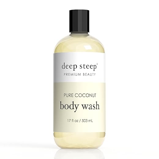 Deep Steep Coconut Oil Body Wash, Pure, 17 Fluid Ounce