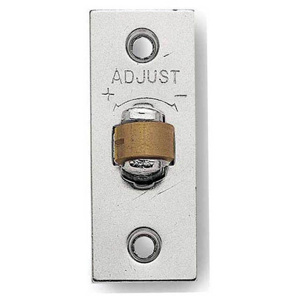 Loops Satin Nickel Adjustable Rollerbolt Catches With Brass Roller - 36Mm Finish