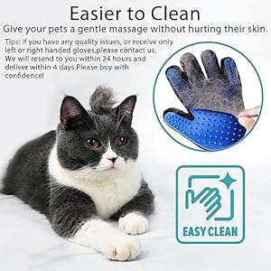 GJEASE Cat Grooming Glove Brush,Pet Hair Remover Tool,Reusable Dog Hair Fur Remover for Carpet,Furniture,Couch,Clothes,Eco-Friendly and High efficiency GJEASE Cat Grooming Glove BrushPet Hair Remover ToolReusable Dog Hair Fur Remover for CarpetFurnitureCouchClothesEco Friendly and High efficiency