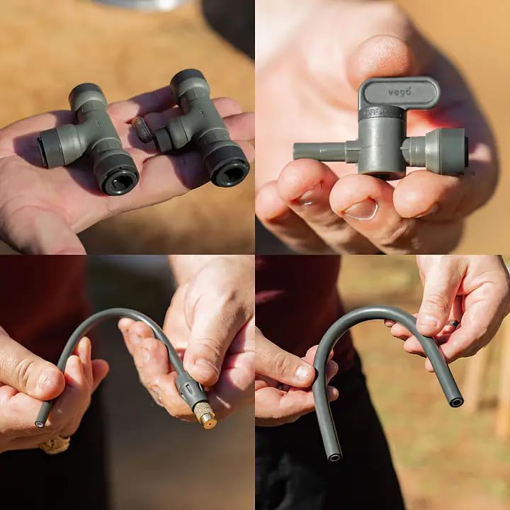 Miniatura 9 de Vego Kit de riego de jardín sistema de riego por goteo para camas de jardín elevadas, solución de riego eficiente para verduras, flores y plantas,