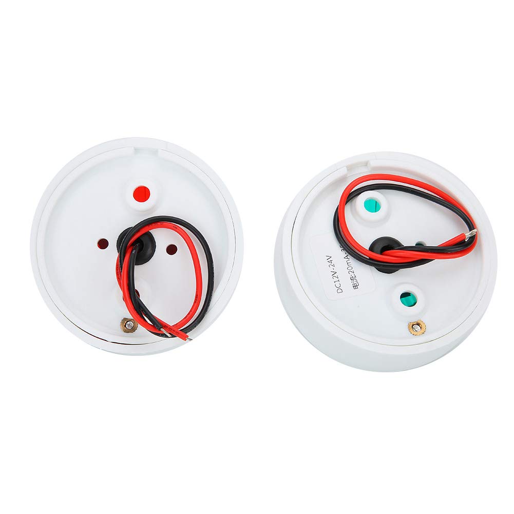 Luces de Navegación LED para Barcos Pareja de Faros de Señalización Rojo y Verde 12V Impermeables IP66 para Pontones Yates Lanchas y Embarcaciones Pequeñas
