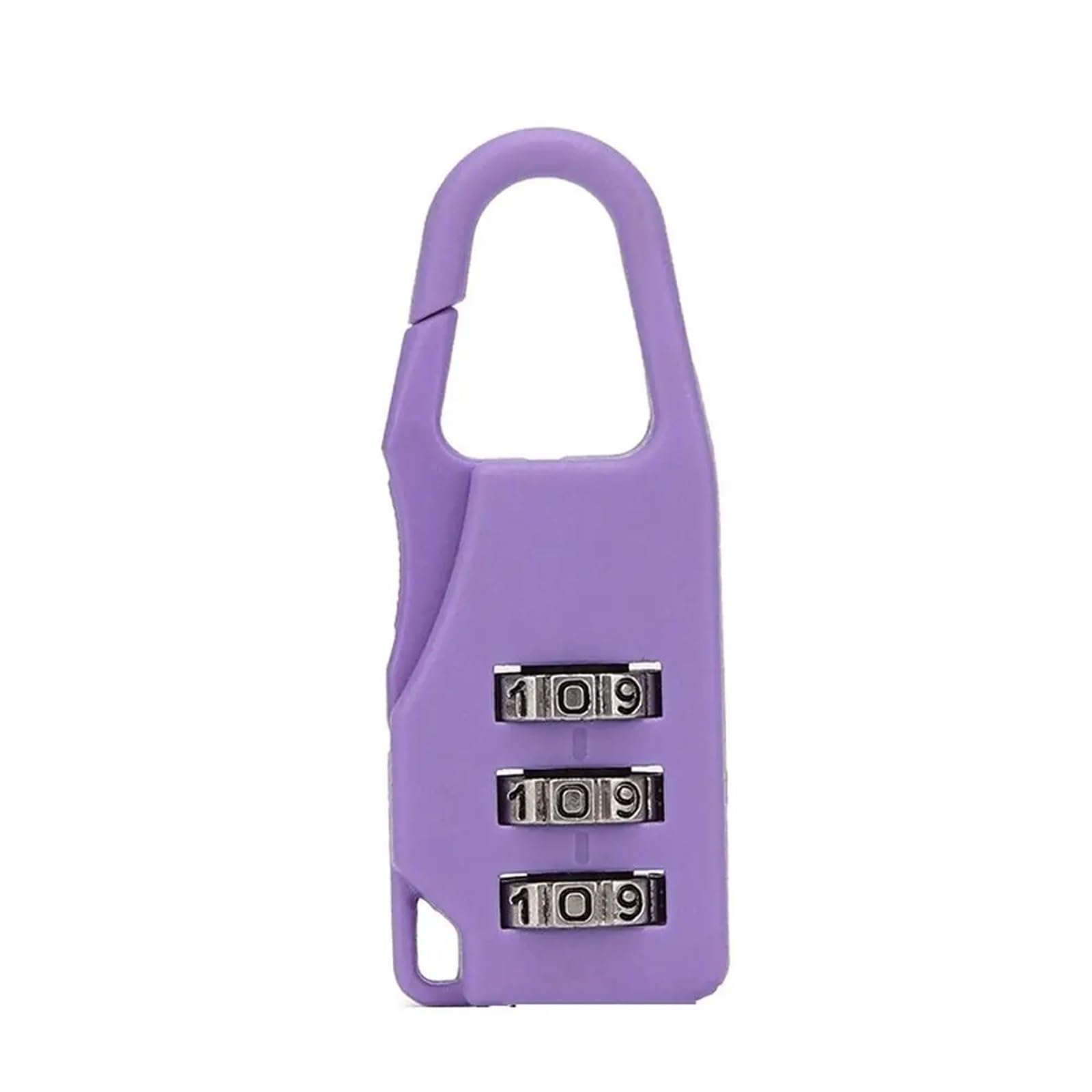 Lock Luggage Digit Suitcase Combination Lock Plastic Mini Combination Padlock Luggage Travel Lock(Purple)