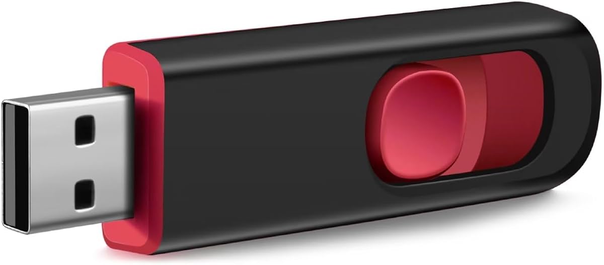 8GB USB Flash Drive, USB 2.0 Memory Stick Thumb Drive Pen Drives Jump Drive for Data Storage Black/Red