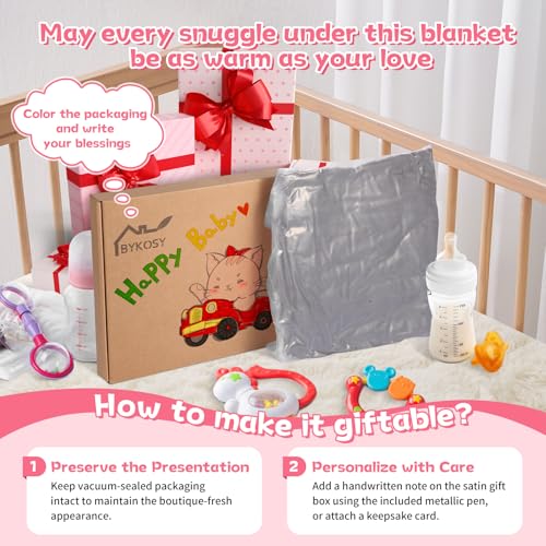 Image of Ultra Soft Fleece Baby Blanket,Swaddle & Receiving Blankets for Newborn Infant,Nursery Blanket for Crib for Boys & Girls Rainbow 30 inchx40 inch Gray