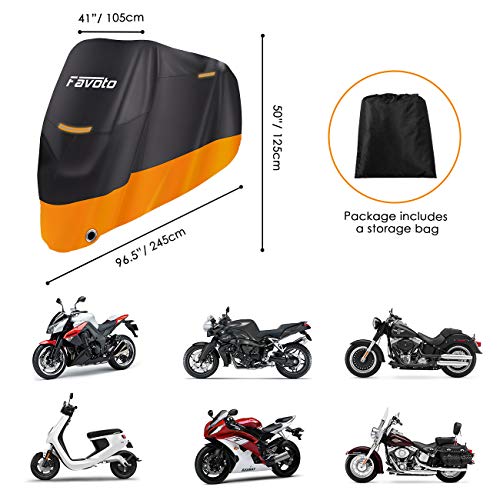 Telo per moto colore arrancione (L)