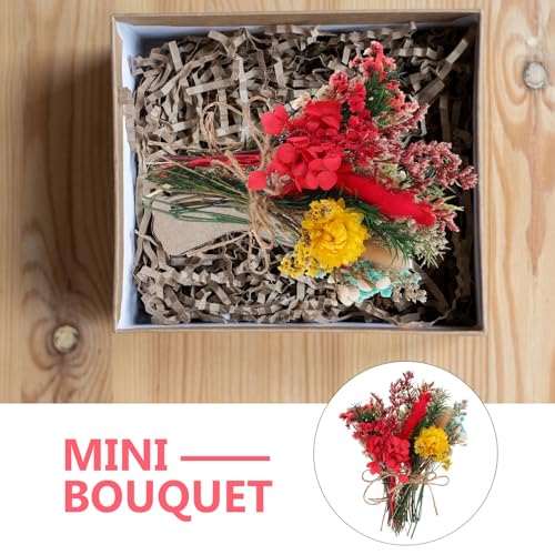 Mini Bouquet de Flores Secas Naturales 6pcs para Decoración miniatura 2