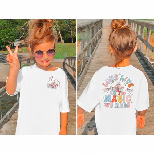 Image of GLIGLITTR Girl Magical Shirt Magic Kingdom Shirt Long Live All The Magic We Made Tshirt Holiday Castle Family Vacation Outfit