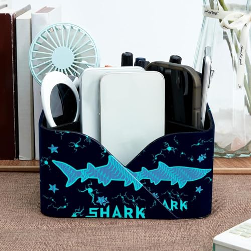 Organisateur requin multifonction avec rangement papeterie et art