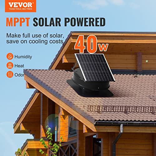 Vevor SOLAR ROOF VENT FAN 40 W Solar Attic Fan, 40 W thumb #1