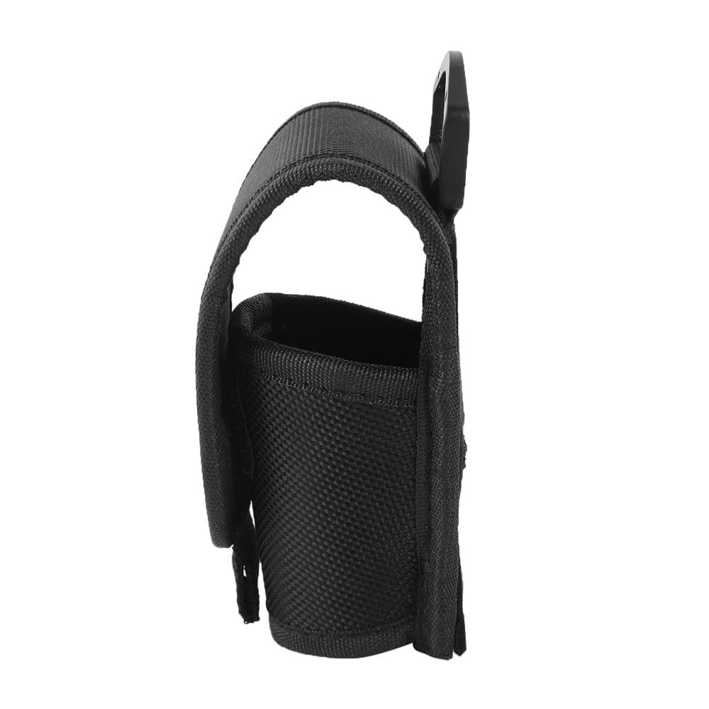 Custodia Per Torcia Tattica In Nylon - Porta Torcia Da 14-16 Cm Con Scomparto Batterie - Per Cinture Fino A 8 Cm - Multiuso - Foto 6
