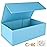 RYDDOY Blue Gift Box, 12x6x4\'\' Gift box for Presents with Lids Magnetic Closure Rectangle Collapsible for Bridesmaid Proposal Box, Wedding, Christmas, Halloween, Birthday Gift Packging