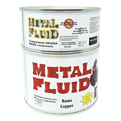 Prochima, Metalfluid Bronce, aglomerado de gránulos metálicos de aglutinante Resinoso, producto de Norma utilizado para colada en moldes de goma de silicona, paquete de 1 kg Cover