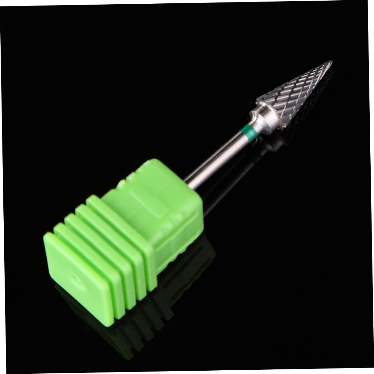 Punta Fresa Unghie Rotonda in Tungsteno Argento per Macchina | Lime per Dita e Piedi, Rifinitura, Lucidatura e Rimozione Pelle Morta, Accessorio per Nail Art