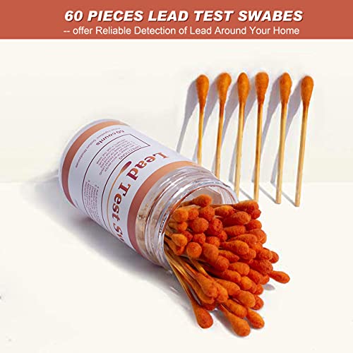 aawipes lead test kit 30 rapid testing swabs 30-second results dip in water home use for all surfaces - painted dishes toys jewelry metal ceramics wood ls30
