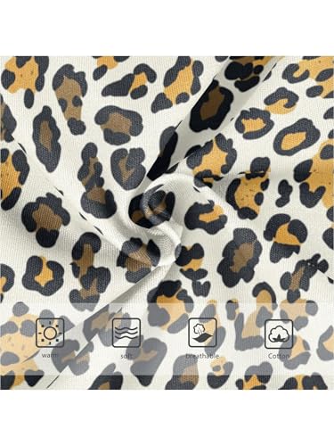 ZZKKO Leopard Pattern Yellow Brown Girls Underwear Toddler Panties for Girls Comfort Brief Size 2T3