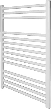 Toallero eléctrico - blanco - recta - 40 cm x 80 cm alto : Amazon ...