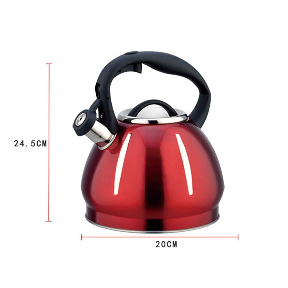 Hervidor eléctrico con diseño de calabaza, 3.0 L, gran capacidad, material grueso, acero inoxidable 304, para uso doméstico, para hervir agua de forma eficiente, cocina de inducción, estufa