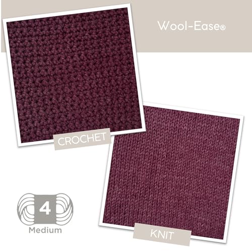 Image of Lion Brand Wool-Ease Yarn, Worsted-Weight Yarn for Knitting, Crocheting, and Crafting, 5 Pack, Wheat