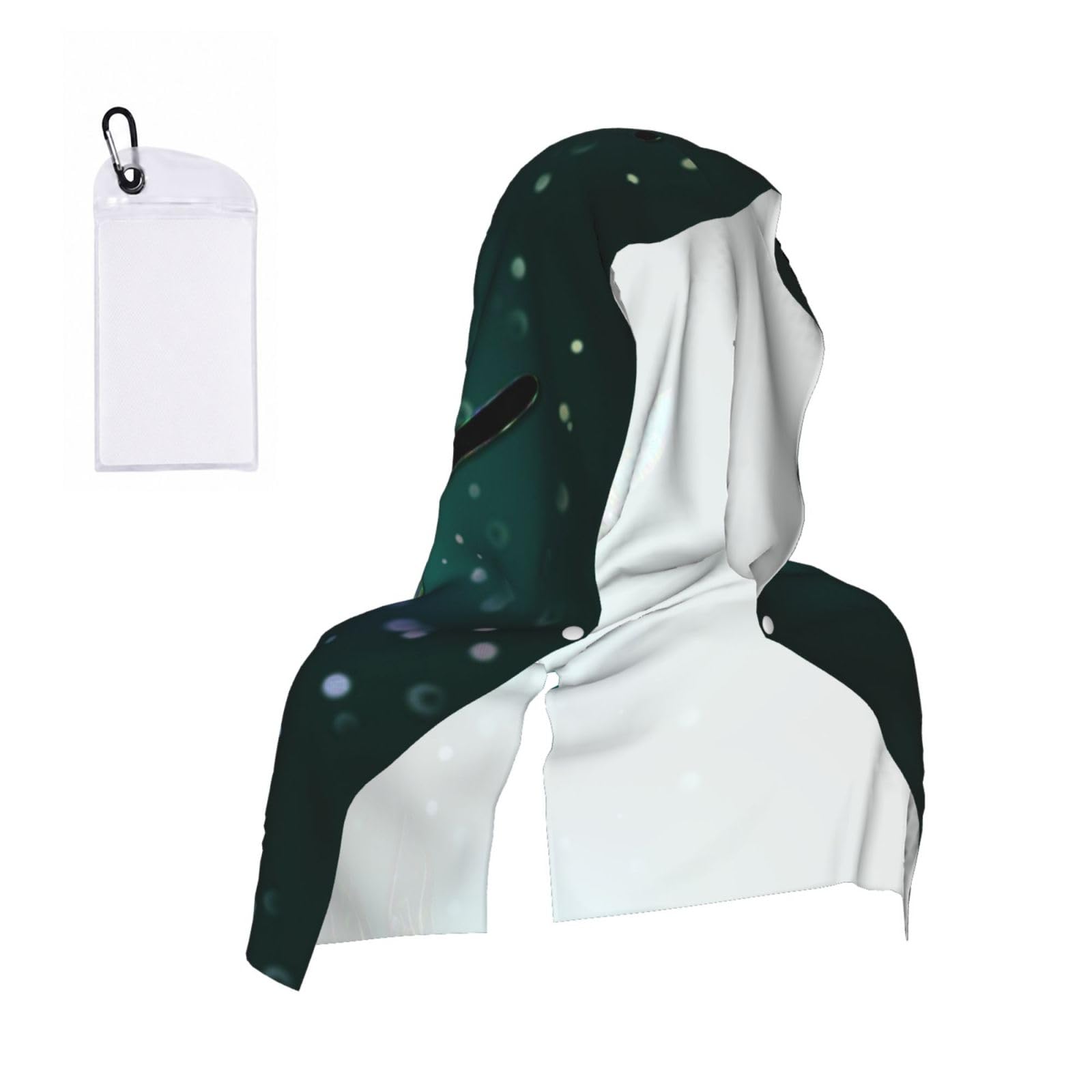 ESNAIUVCD Galaxy Animal Dragonfly Print Multifunctional Cooling Hoodie Bandana Portable Sweat Absorbing Design For Beach Workouts Exercise Heat Relief Accessories