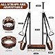 FLYSL Leoparden-Liebesschaukel Sexschaukel Tür Schaukel,BDSM Möbel Bondage Set,Liebesschaukeln + Peitsche + SM Augenmaske,Fesseln für Frau,Sex Spielzeug für die Paare (A)