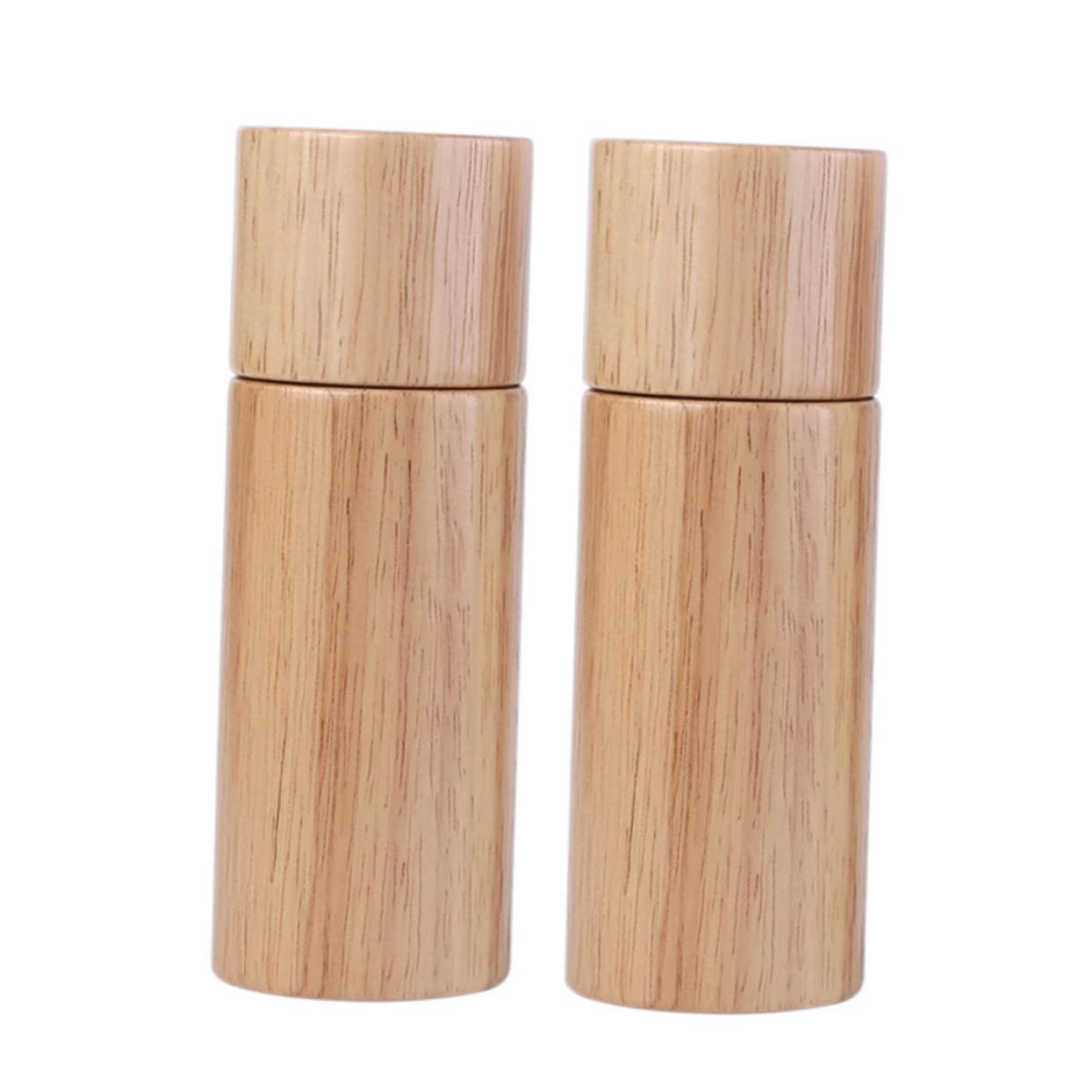 GRIRIW Manual Pepper Grinder Bottle Wooden Rubber Material for Seasoning Easy to Use Clean