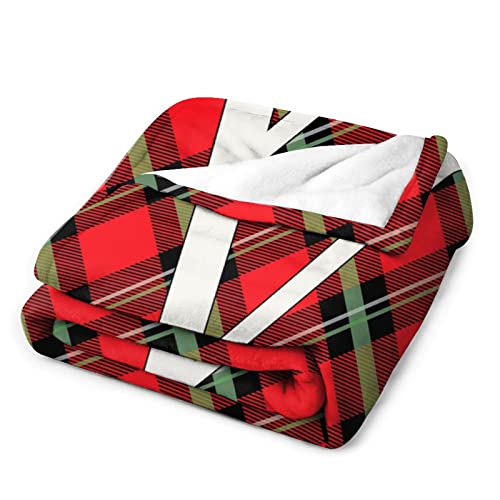 Couverture en flanelle chaude plaid lit canapé lettre V 178x203cm - 4