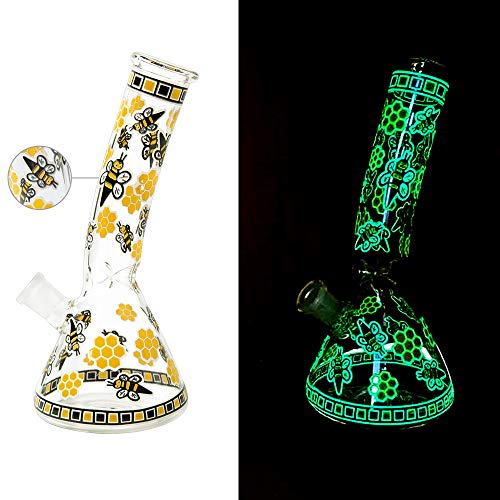 Horns Bee Glass Decorative Bottle Yellow Bee (Luminous) - Thumbnail 4