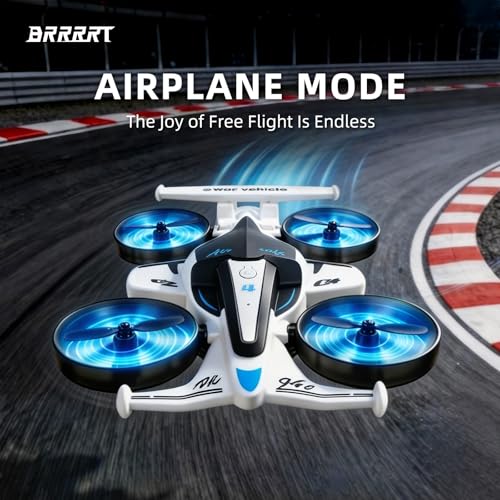 Image of BRRRRT Remote Control Airplane，360 Flip and with Drift Tires, Land and air Capable RC Airplane