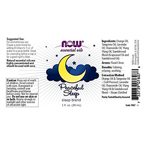 Miniatura 3 de Peaceful Sleep Oil Blend, 1 oz por NOW Foods (paquete de 3)