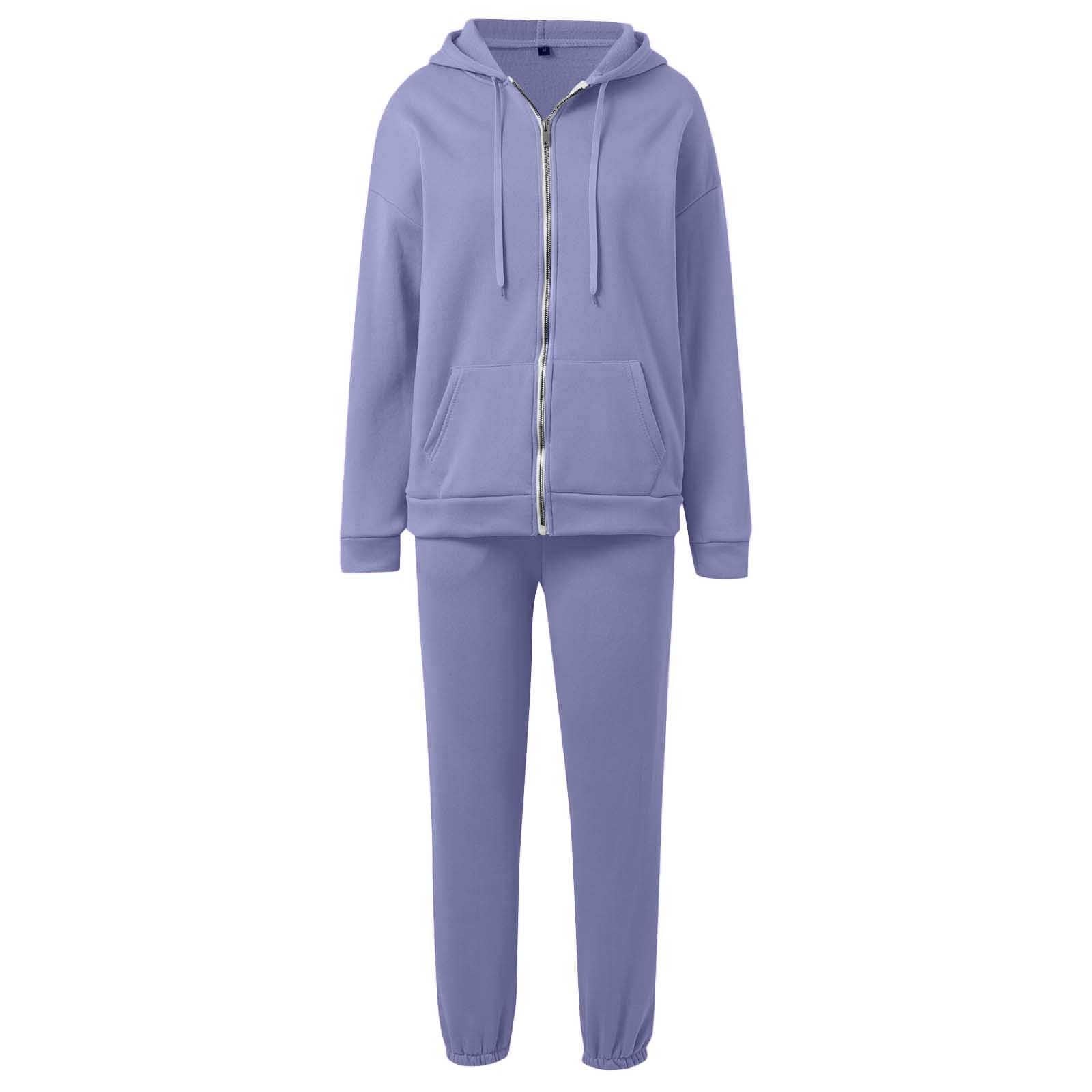 Pantaloni a Vita Alta con Coulisse e Cappuccio Casual da Donna, Due Pezzi
