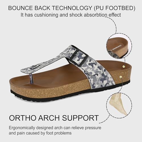 Image of Centrino Men's Berkin-Style Slip-On Sandals | Open Toe Design | Soft PU Footbed | Lightweight & Comfortable | Arch Support | On-Grip Sole | Casual Outdoor Wear (9214)