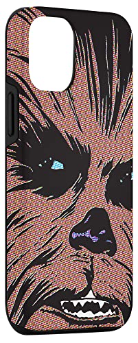 Coque iPhone 12 Star Wars Chewbacca évite rayures style Comic noir - 3