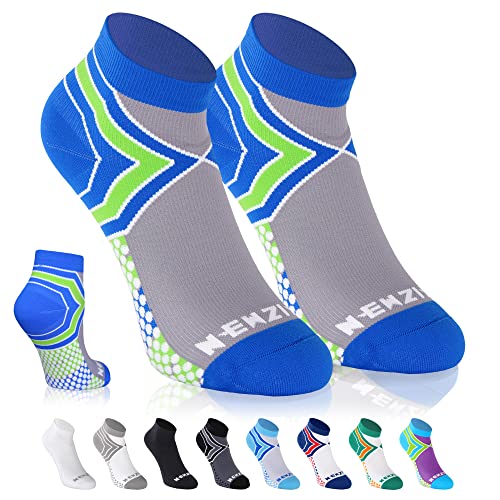 Image of NEWZILL Ankle Compression Socks for Men & Women, Cushioned Low Cut Compression Running Socks with Ankle Support