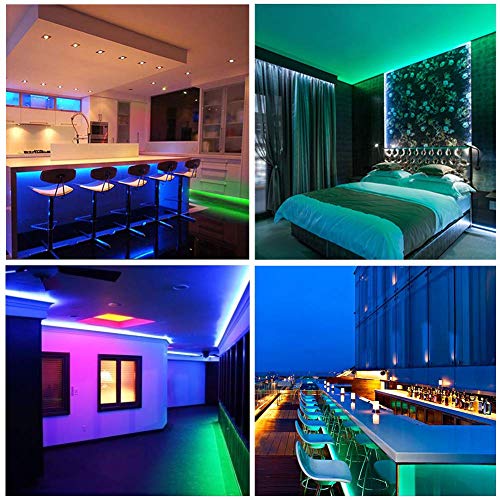 Daybetter DAYBETTER1505010126023RGB6544A Waterproof Led Lights For Bedroom, 32.8Ft (2 Rolls Of 16.4Ft) Led Strip Lights, 300 Leds Color Changing Rgb 44 Keys Remote Controller, 12V For Outdoor Room Home Party Christmas Decoration thumb #7