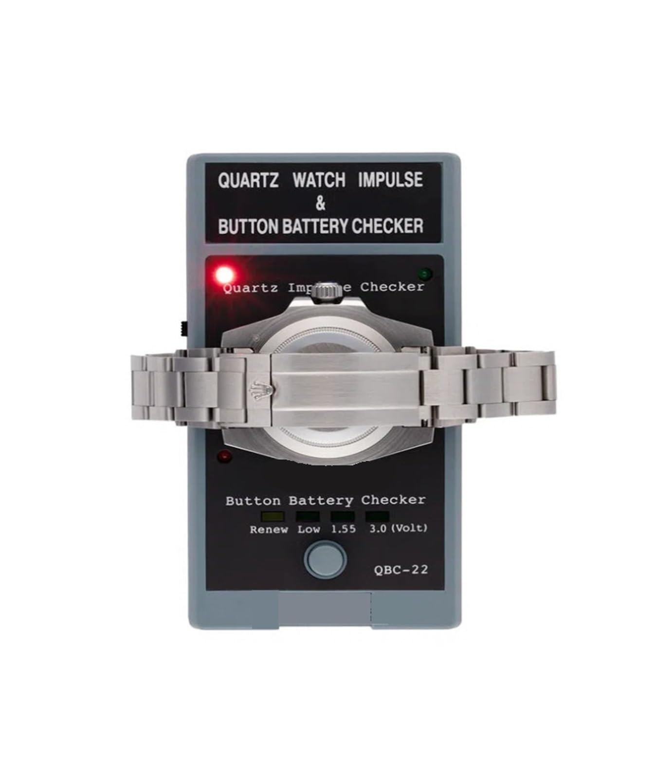 Riparazione orologi, QBC-22 Tester Di Impulsi Per Orologio Al Quarzo 2 In 1 E Ispettore Batteria A Bottone - Strumento Riparazione Portatile Appassionati Fai Da Te